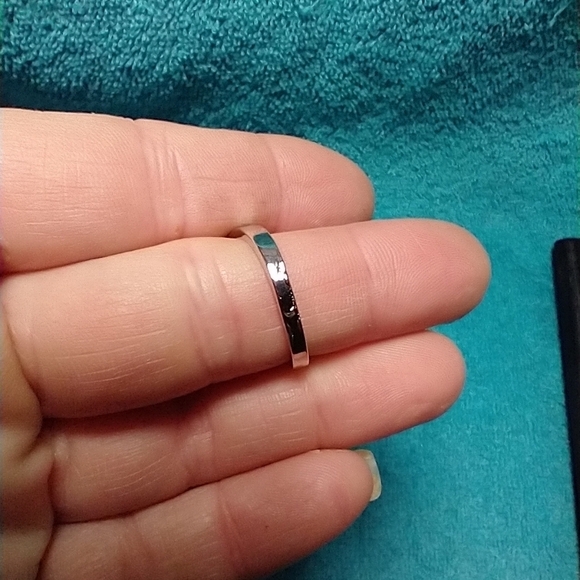 Silvertone sun moon aurora adjustable ring - Picture 3 of 6